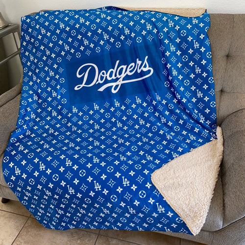 D blue Luxury Throw Blanket